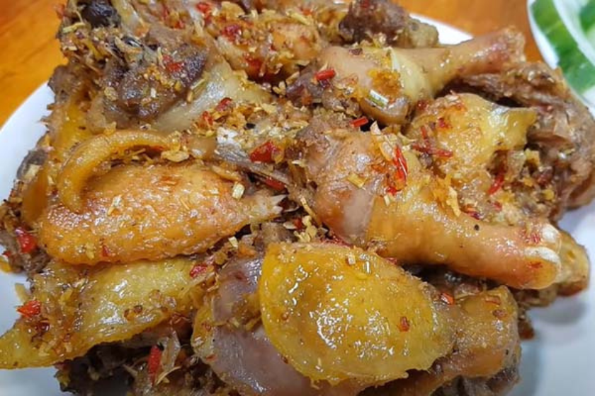 gà kho sả ớt